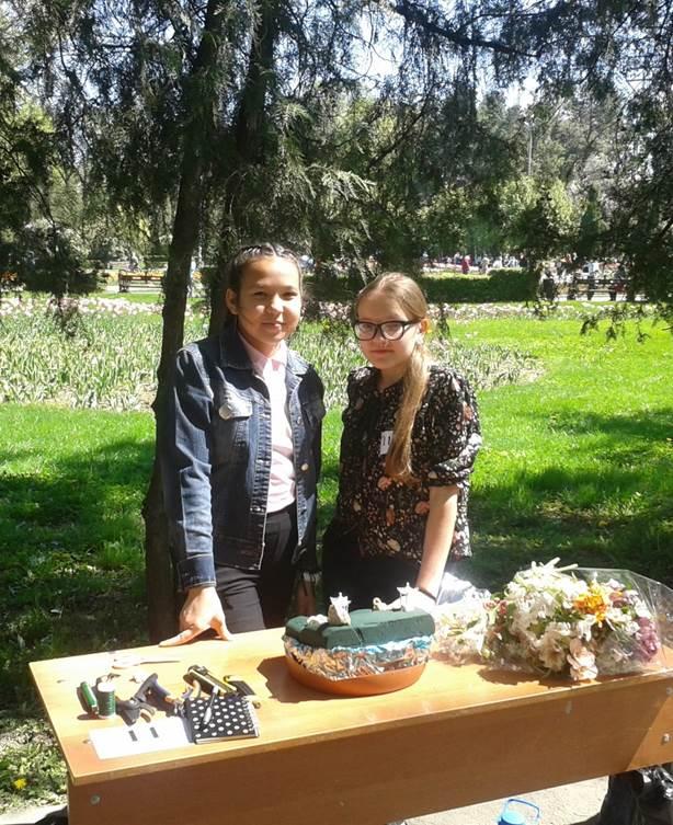 В конкурсе юных аранжировщиков на ІІІ городском фестивали тюльпанов